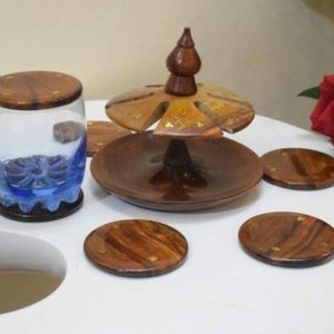 Wooden Tea Mat in Umbrella Style