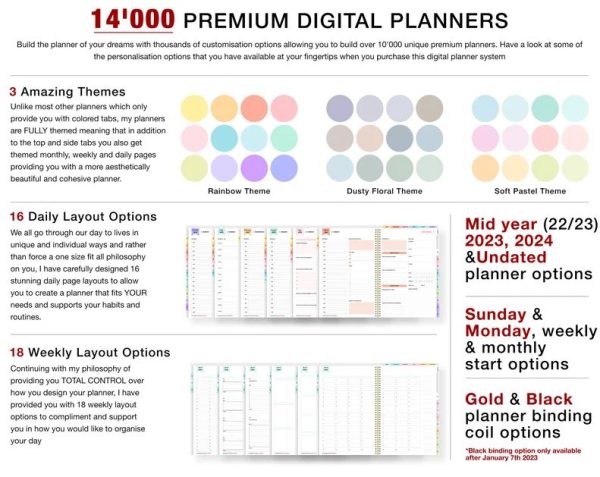 Digital Daily Planner 2023 2024