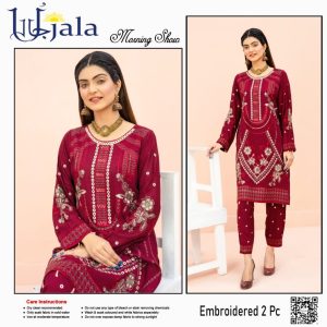 Ladies 2 Pieces Embroidered Suit