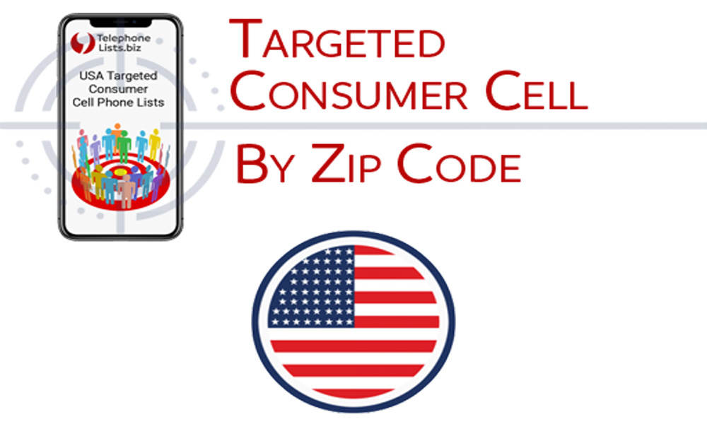 USA cell phone list by zip code