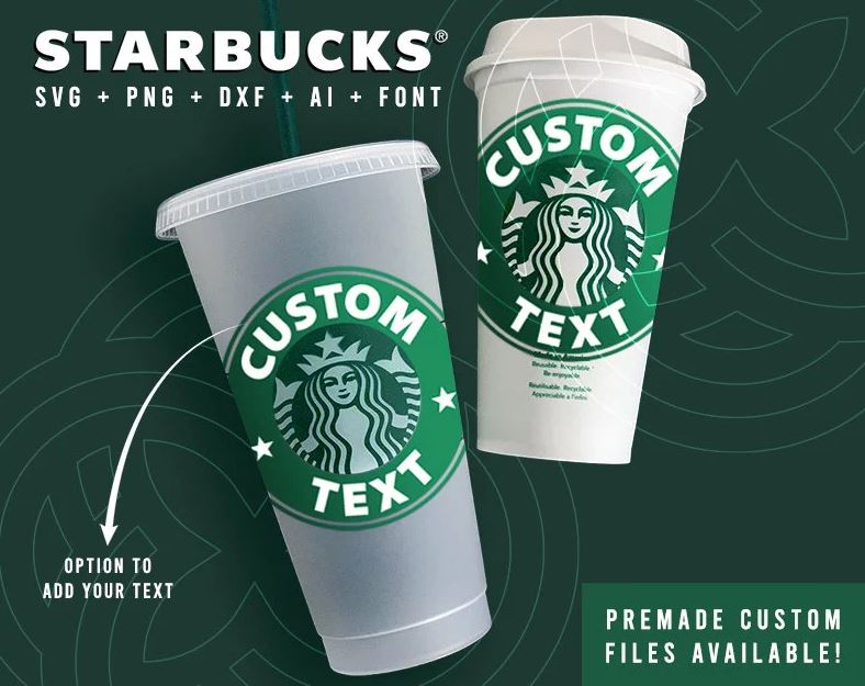 Personalised Starbucks Logo For Cricut Silhouette