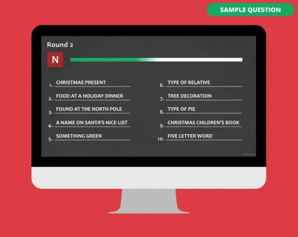 HOLIDAY SCATTERGORIES Digital Game